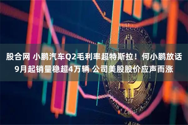 股合网 小鹏汽车Q2毛利率超特斯拉！何小鹏放话9月起销量稳超4万辆 公司美股股价应声而涨