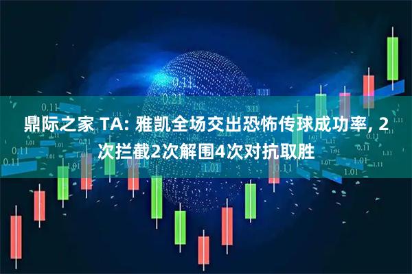 鼎际之家 TA: 雅凯全场交出恐怖传球成功率, 2次拦截2次解围4次对抗取胜